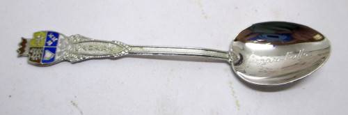 Souvenir Vintage Canada Sterling Silver Collectible Spoon, Engraved Niagara Falls . 5.4g