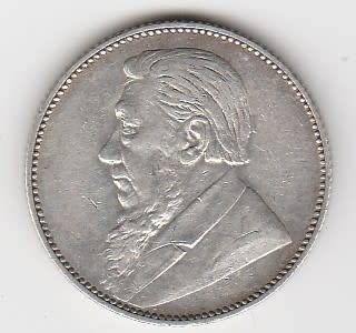 1897 South African Silver `ZAR` Shilling