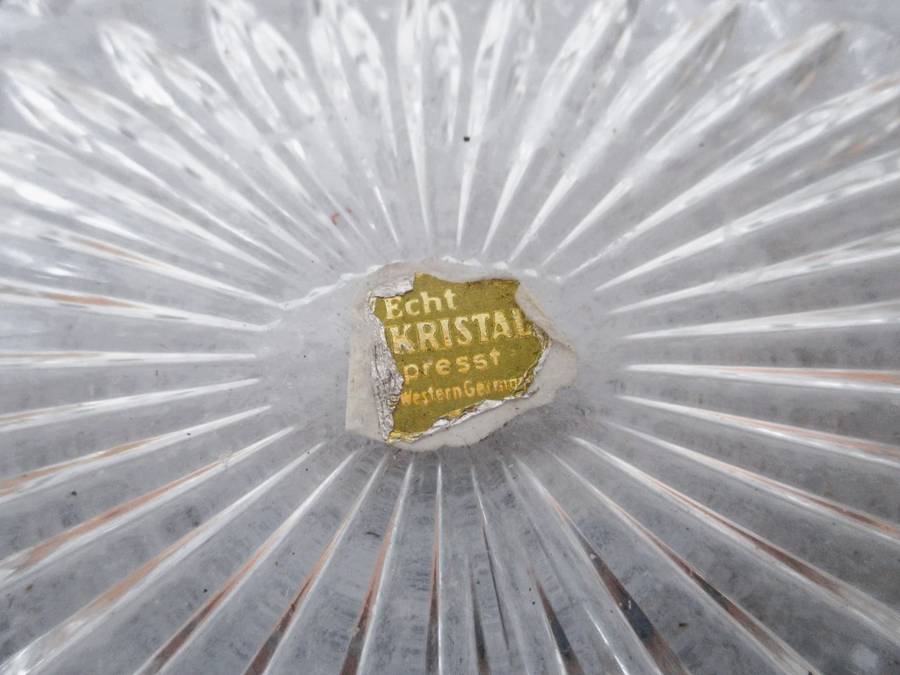 Vintage Set Of 5 Vintage Collectible Unique Decorative Glass Snacks Platter. Note chip, per photo.