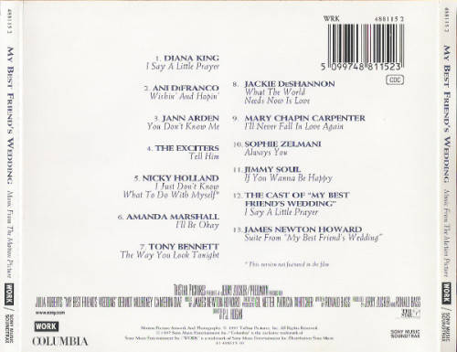 Various - My Best Friend`s Wedding (Music From The Motion Picture) (CD)