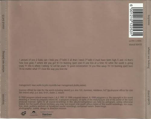 Boyzone - Where We Belong (CD)