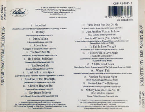 Anne Murray - Special Collection (CD)