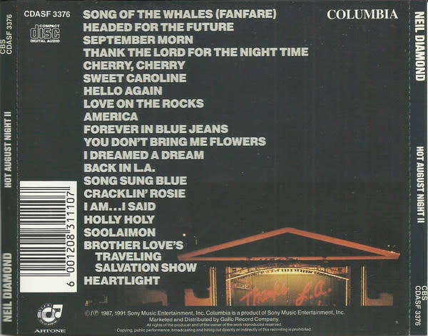 Neil Diamond - Hot August Night II (CD)