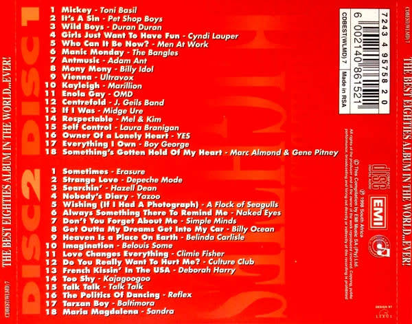 Various - The Best Eighties Album In The World...Ever! (Double CD)