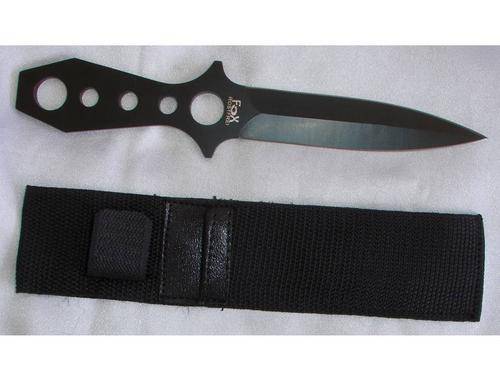 Black Stainless Steel Outdoor Knife with Sheath