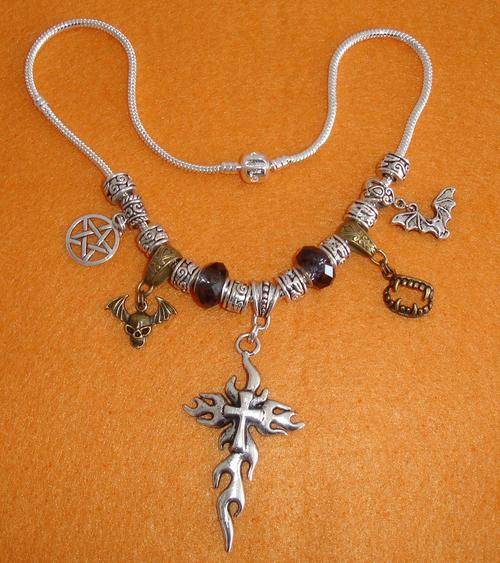 Spooky Halloween Goth Styled - Unisex- Teen inspired - European Charm Bead Necklace