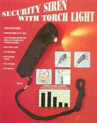 BODYGUARD - Personal hand held security device with torch