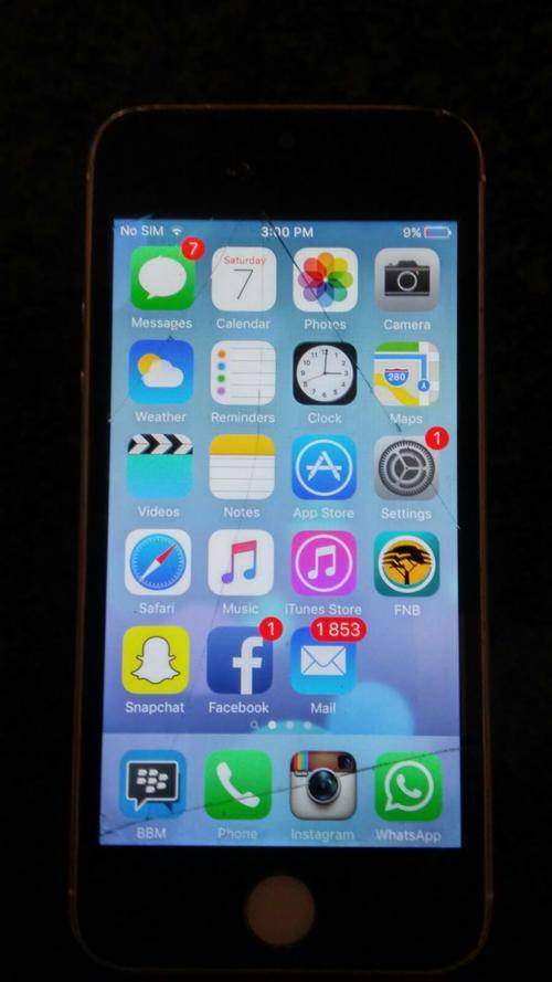 iPhone 5S 16GB Gold (cracked screen but still can be used)