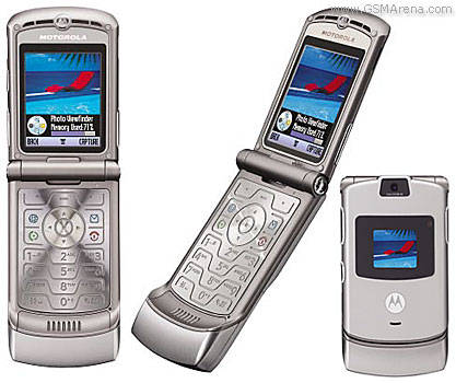 Motorola RAZR V3 - Silver Unlocked Cellular Phone