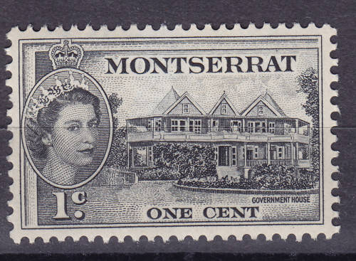 Montserrat - 1953 -1957 Queen Elizabeth II Local Motifs - LH 1c