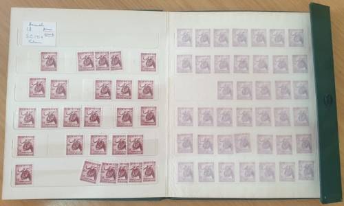 Union of South Africa - Stamp Album for the specialist - SG170 - SG151 - SG171 - SG171A - SG152 - SG
