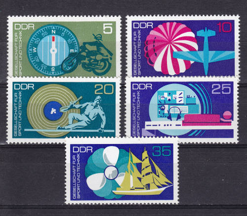 Germany - DDR - 1972 Society for Sport and Technology - Complete Set - MNH