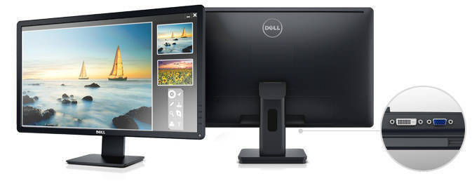 DELL 24 INCH E2416H, FULL HD, LED WIDE SCREEN, TILT, DP / VGA