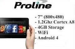 {HIGH QUALITY} PROLINE 7" DUAL CORE ANDROID TABLET WITH CARRY POUCH (BRAND NEW)