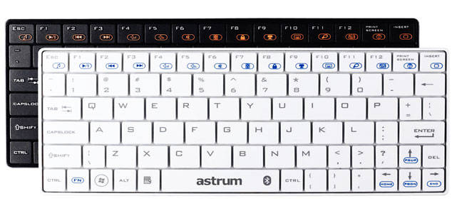 ASTRUM MINI BLUETOOTH MULTIMEDIA KEYBOARD FOR PC, TABLETS, PHONES ETC