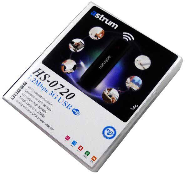 ASTRUM 7.2 MBPS 3G / WiFi / HOTSPOT USB MODEM