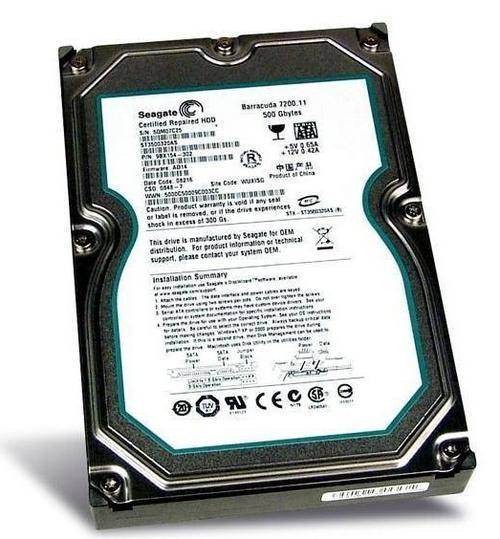 SEAGATE 500GB SATA 7200RPM 3.5" HARD DRIVE (BRAND NEW)