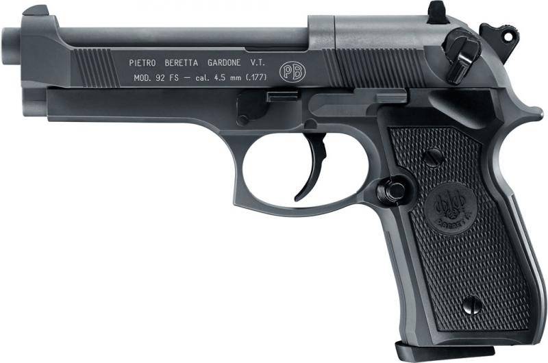 Beretta M 92 FS cal. 4,5 mm (.177) 8 Shot  Co2 Pellet Gun - Sniper Grey / Black (Made in Germany)