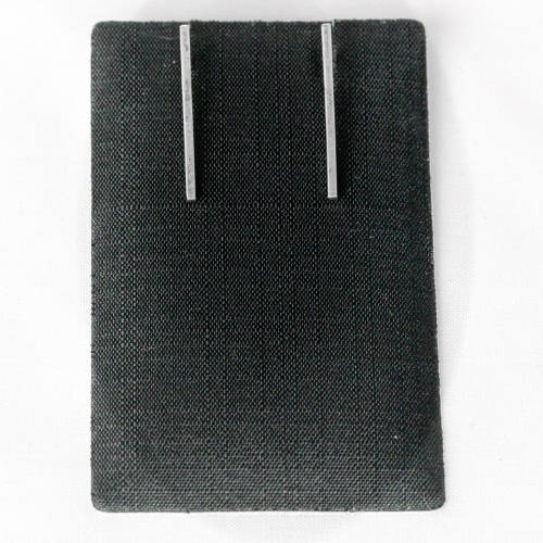 Solid Sterling Silver (.925) Straight Bar Stud Earrings