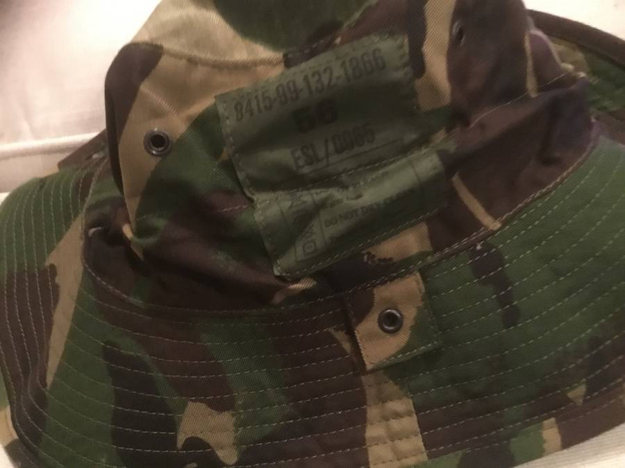 camo  bush hat size 56