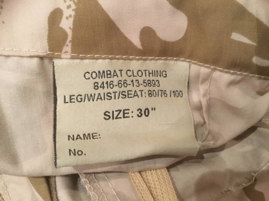 Dessert camo  TROUSERS size 30 waist