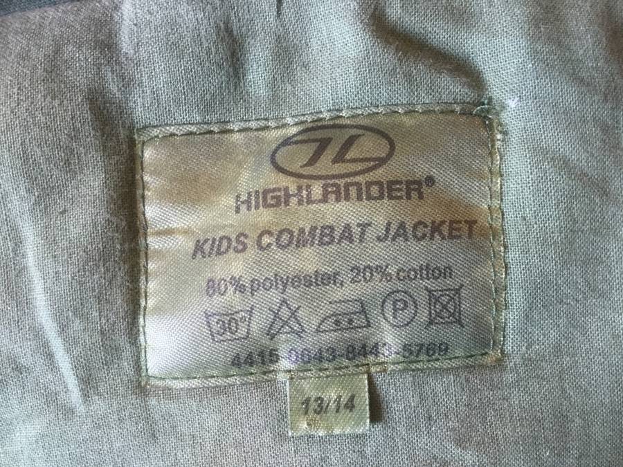 Highlanders kids COMBAT SMOCK Jacket 13 /14 years old