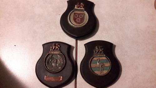 SA navy  plaques 3 and 1 submarine plaque