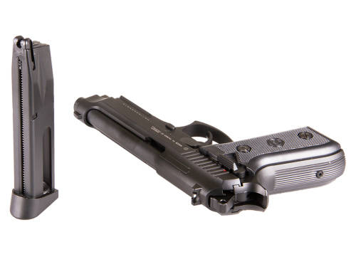 KWC PT92, 4.5mm STEEL BB Pistol, CO2 Gas Gun, FULL METAL/Blowback/ FREE 250 Bbs + 3 GAS