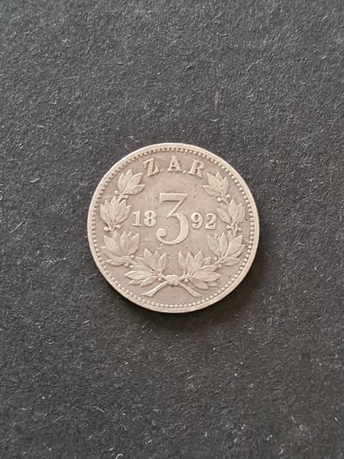 ZAR Tickey 1892
