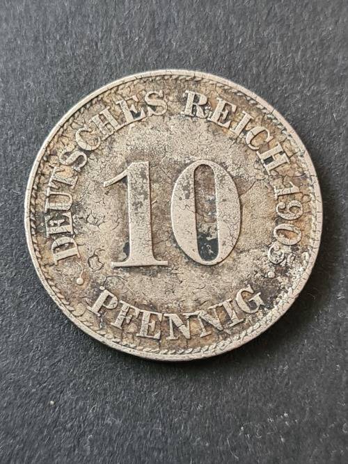 Deutsches Reich 10 Pfennig 1905