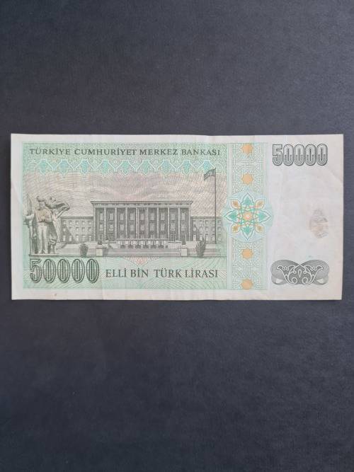 Turkey 50 000 Turk Lirasi VF+
