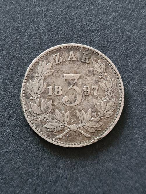 ZAR Threepence 1897