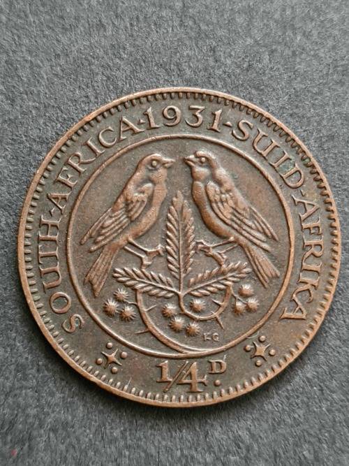 Union Farthing 1931S - as per photograph