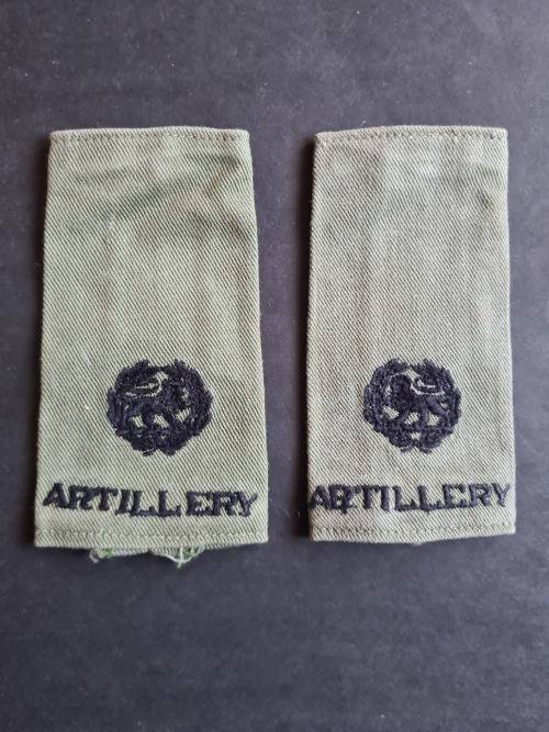 2 x Rhodesian Artillery Epaulettes - as per photograph