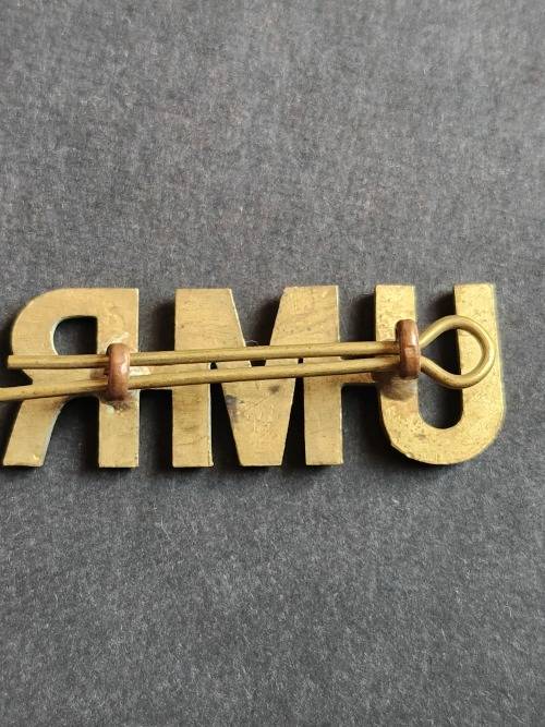 Umvoti Mounted Rifles Shoulder Title - as per photograph