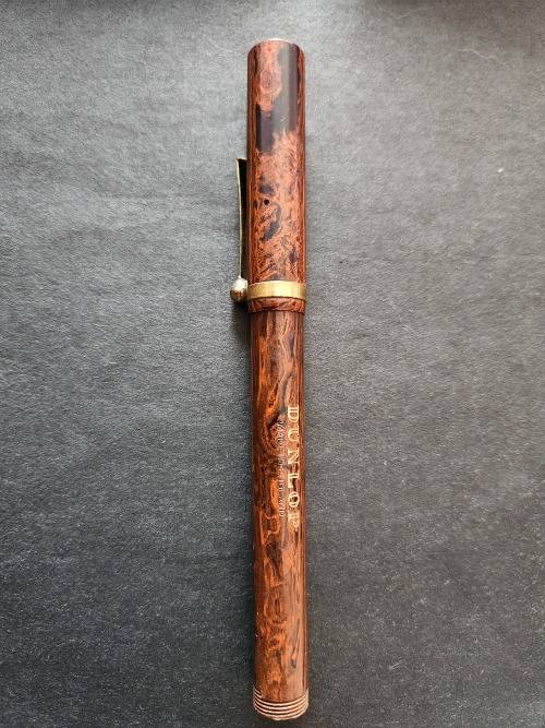 Vintage Dunlop Fountain Pen with Rolled Gold Clip (not used) - as per photograph