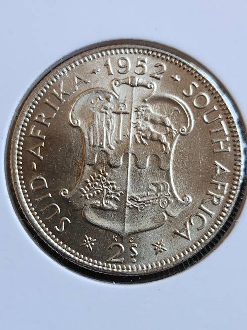 Union 2 Shillings 1952 (excellent condition) - as per photograph
