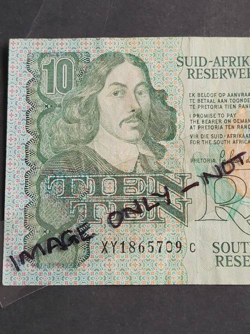 GPC de Kock Ten Rand Replacement Note 1990 XY - as per photograph