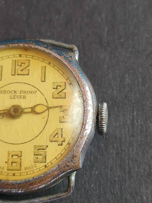 Vintage Shock Proof Lever Swiss made Wrist Watch- as per photograph