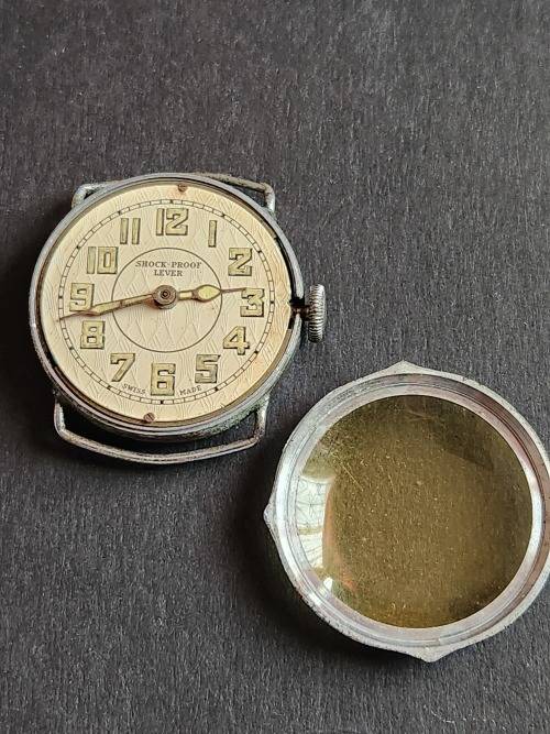 Vintage Shock Proof Lever Swiss made Wrist Watch- as per photograph