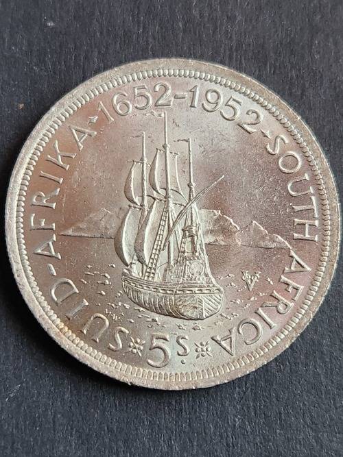 Union 5 Shillings 1952 EF+/UNC - as per photograph  per photograph