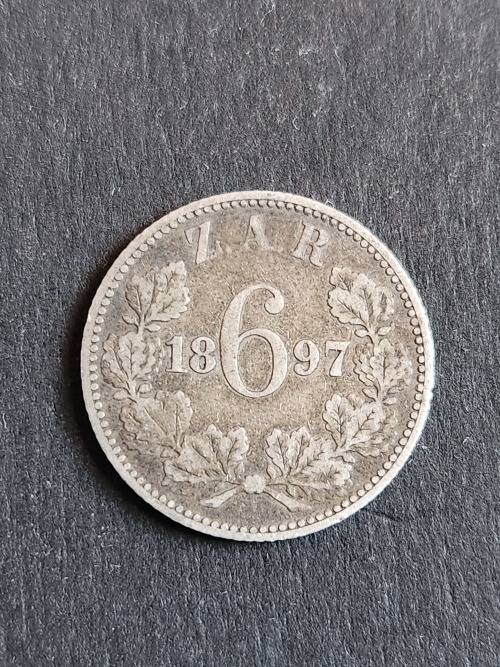 ZAR Sixpence 1897 VF - as per photograph