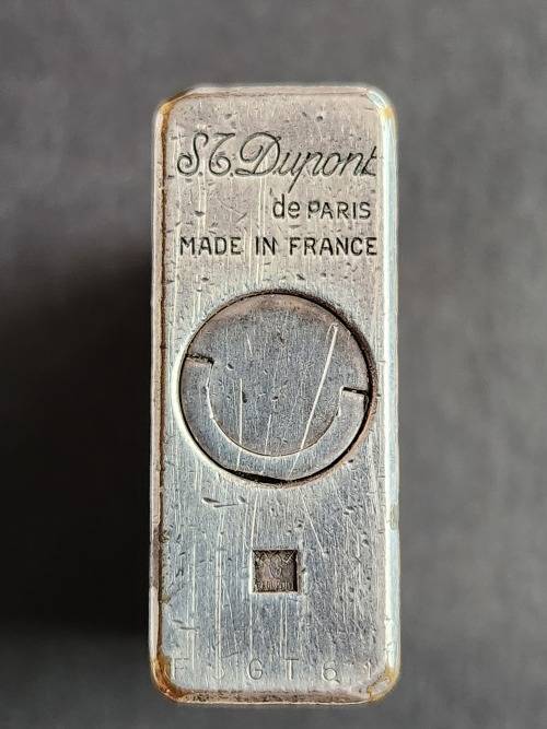 Silver Plated Saint Dupont Lighter made in France (needs gas/flint) 45mmx 35mm - as per photograph