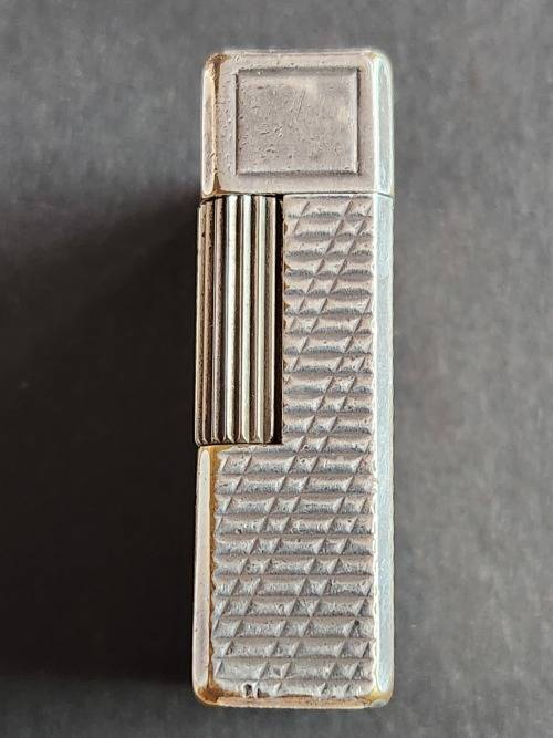 Silver Plated Saint Dupont Lighter made in France (needs gas/flint) 45mmx 35mm - as per photograph