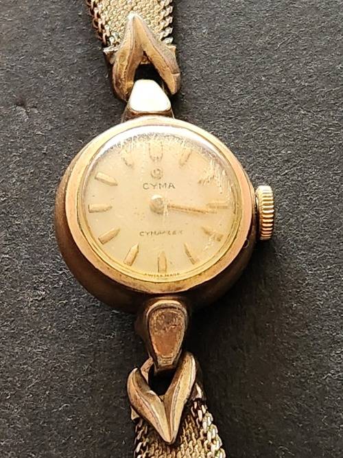 Vintage Ladies Cyma Watch (working needs to be serviced) - as per photograph