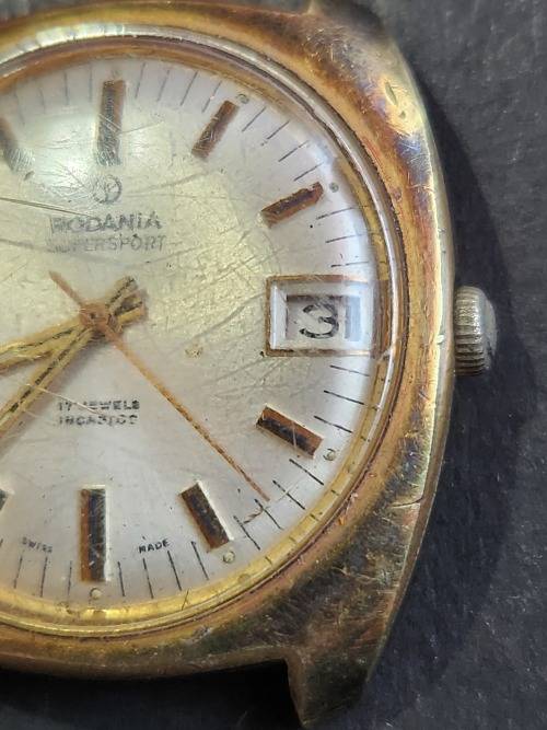 Vintage Radania Supersport 17 Jewels Incablock Swissmade Mechanical Watch (not working) - as per pho