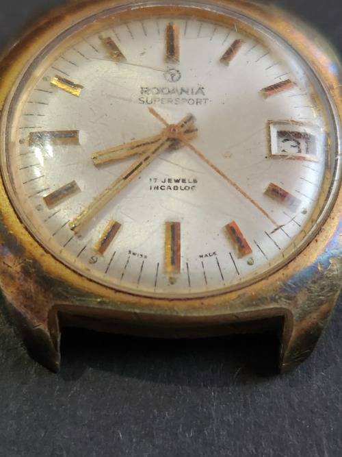 Vintage Radania Supersport 17 Jewels Incablock Swissmade Mechanical Watch (not working) - as per pho
