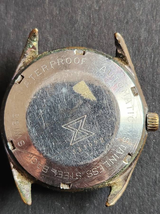 Vintage Men`s Delfin Automatic 17 Jewels Incablock Mechanical Watch (not working) - as per photogra