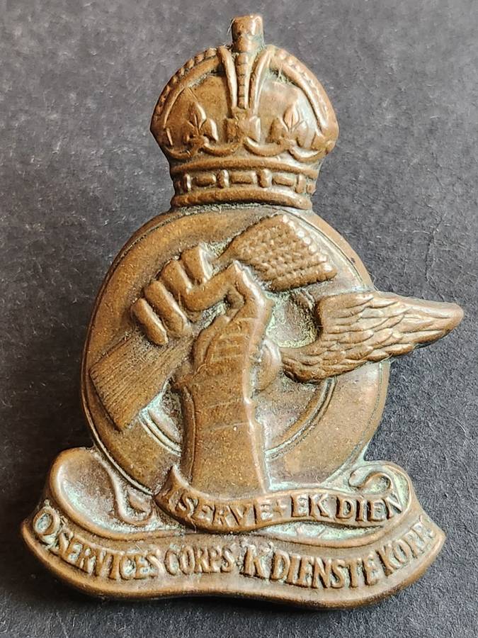 WW2 Q Services Corps Badge - as per photograph
