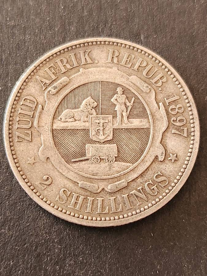 ZAR 2 1/2 Shillings 1897 - as per photograph